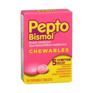 Pepto-Bismol Bismuth Subsalicylate Chewable Tablets 30 EA