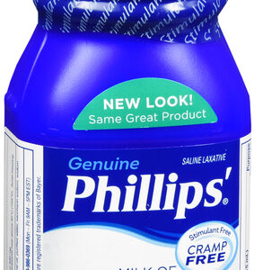 Phillips' Milk of Magnesia Magnesium Hydroxide 1200 mg Saline Laxative Fresh Mint 12 OZ