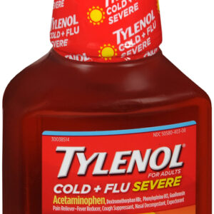 Tylenol Cold + Flu Severe Liquid Day Warming Honey Lemon 8 OZ