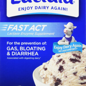 LACTAID Fast Act Lactase Enzyme Supplement Caplets 60 EA