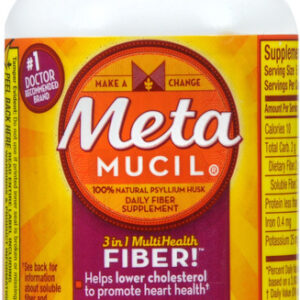 Metamucil 3-In-1 Daily Fiber Capsules 100 EA