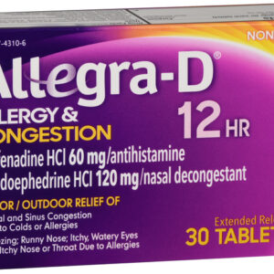 Allegra D 12 Hour Allergy & Congestion Extended Release Tablets 30 EA