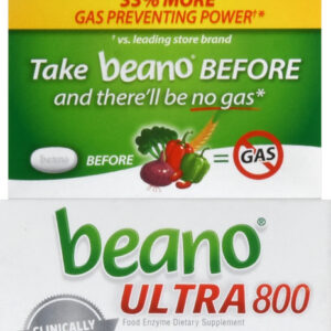 Beano Food Enzyme Tablets Extra Strength 100 EA
