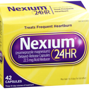 Nexium 24HR Esomeprazole Magnesium 20 mg Acid Reducer Capsules 42 EA