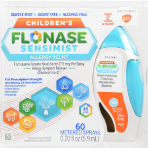 Flonase Children's 24 Hour Allergy Relief Fluticasone Furoate (Glucocorticoid) 27.5 mcg Sensimist Nasal Spray 60 EA