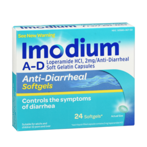 Imodium A-D Loperamide HCl 2 mg Anti-Diarrheal Softgels 24 EA
