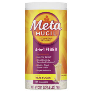 Metamucil 4-In-1 Fiber Powder Unflavored 28.1 OZ